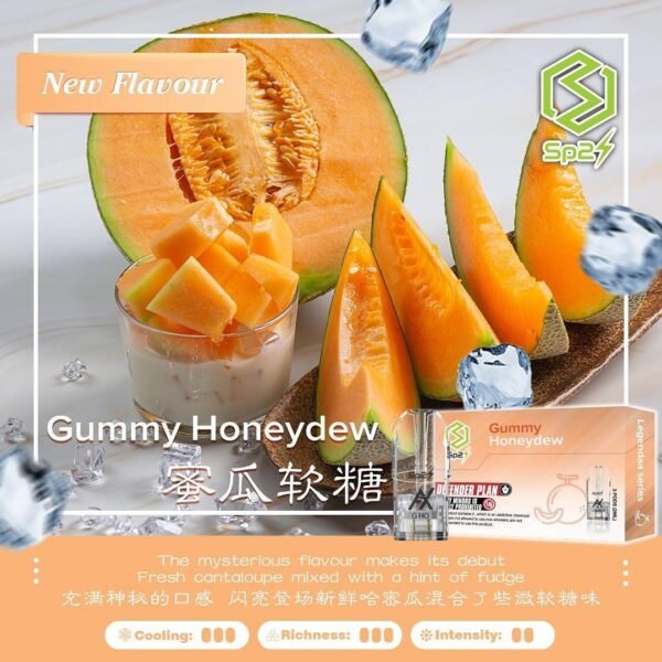 蜜瓜軟糖 【拋棄式】SP2S 煙彈 馬來西亞原裝 3入/盒 悅刻一代通用 3%